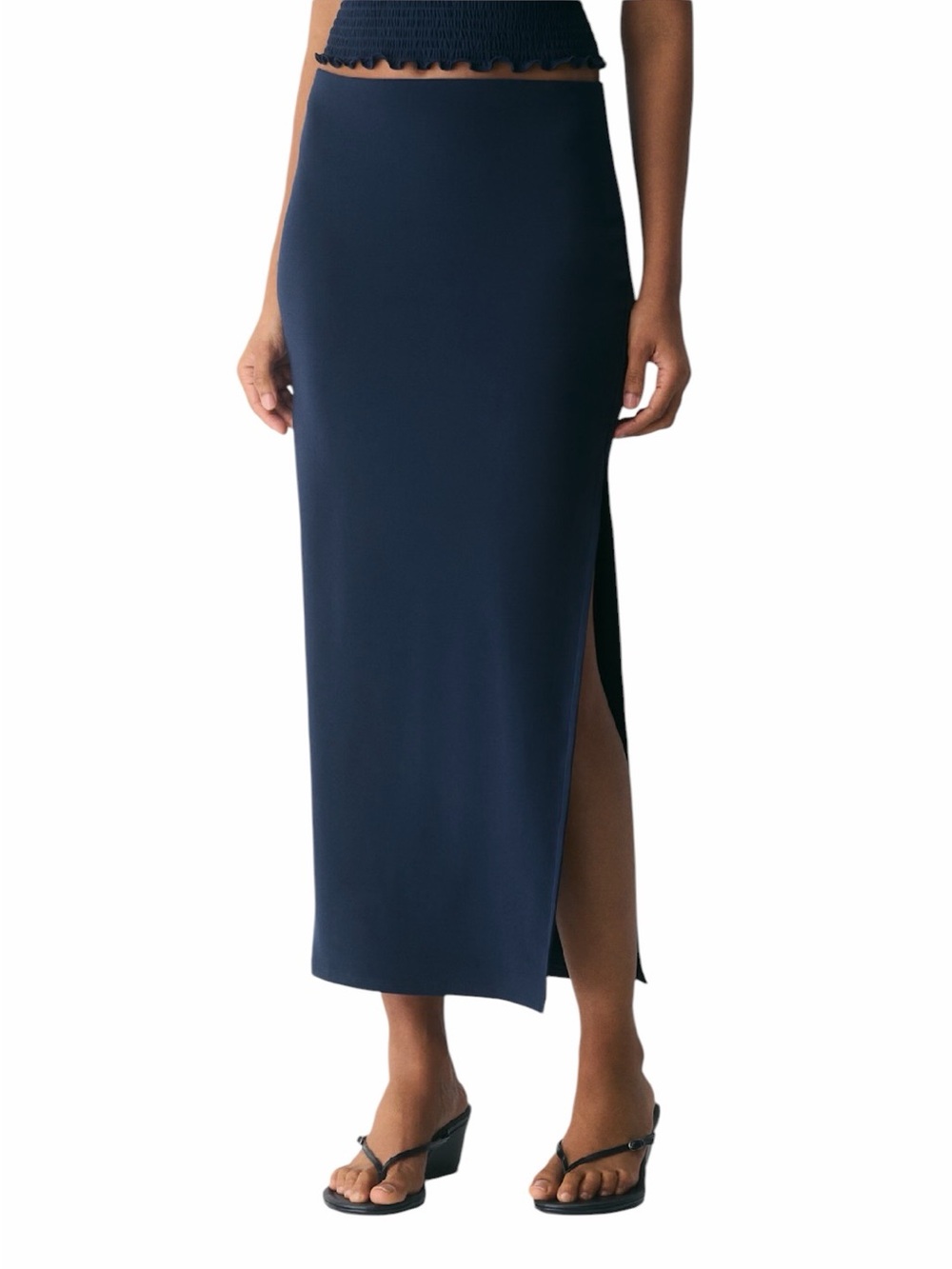 Wilfred x Aritzia - NWT Smooth Matter Subscript Maxi Skirt Admiral Sz S